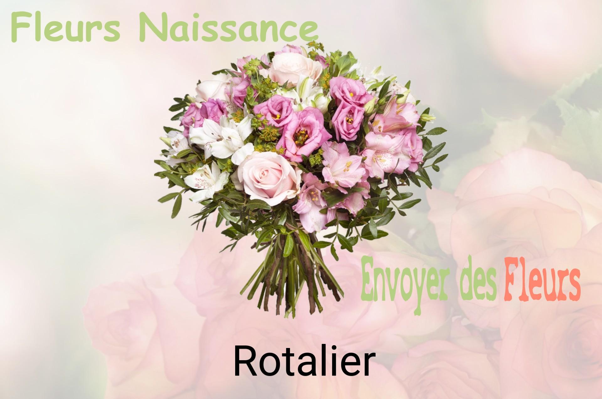 Bouquet de fleurs de naissance livré à Rotalier